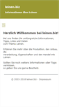 Mobile Screenshot of leinen.biz